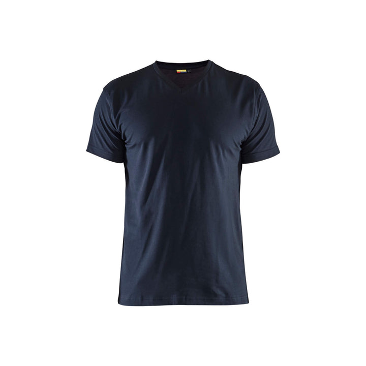 Blaklader 33601029 V Neck T-Shirt Dark Navy Blue Main #colour_dark-navy-blue