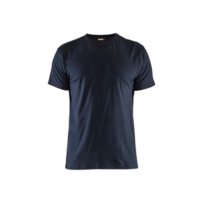Blaklader 33601029 V Neck T-Shirt Dark Navy Blue Main #colour_dark-navy-blue