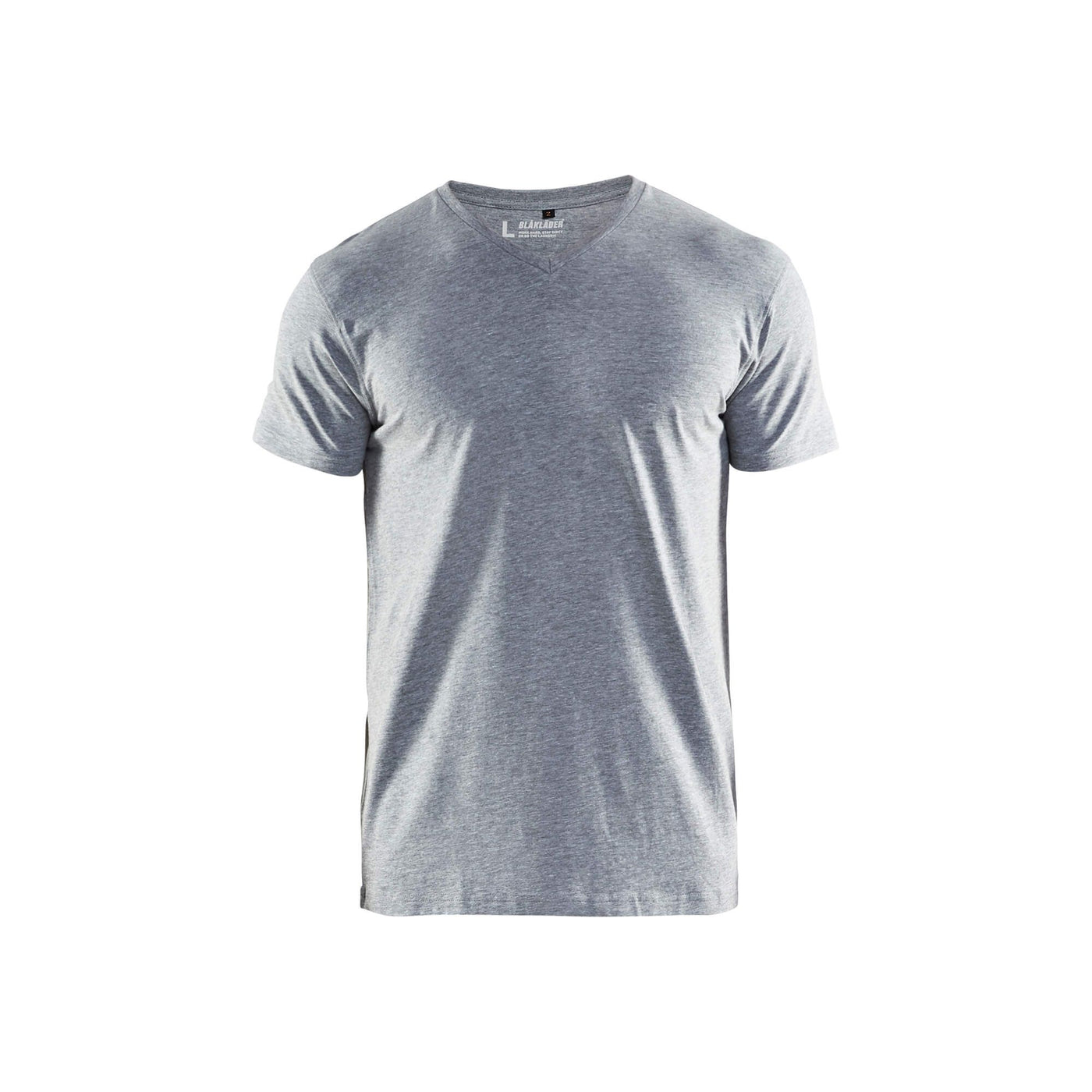 Blaklader 33601059 V Neck T-Shirt Grey Melange Main #colour_grey-melange