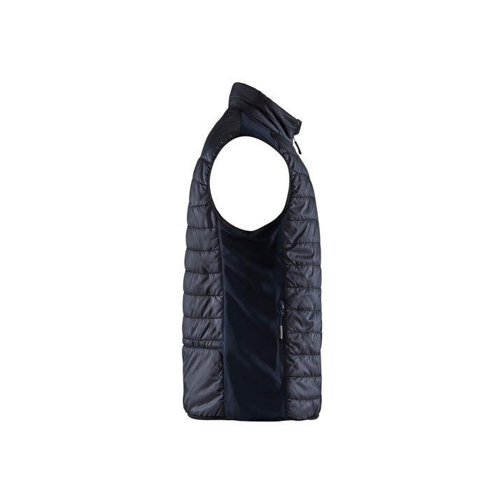 Blaklader Vest Warm Lined Black/Dark Navy Blue Right #colour_black-dark-navy-blue