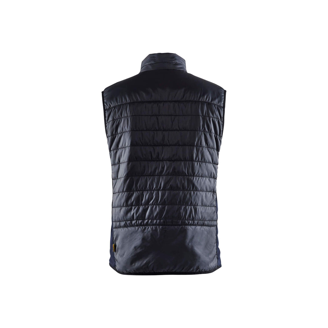 Blaklader Vest Warm Lined Black/Dark Navy Blue Rear #colour_black-dark-navy-blue