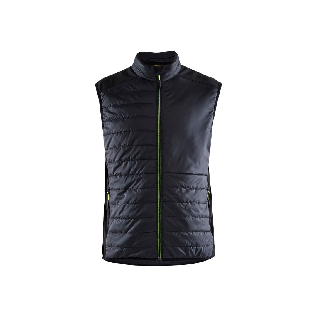 Blaklader Vest Warm Lined Black/Hi-Vis Yellow Main #colour_black-hi-vis-yellow