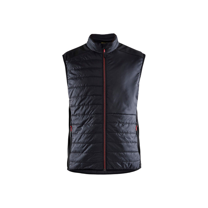 Blaklader Vest Warm Lined Black/Red Main #colour_black-red