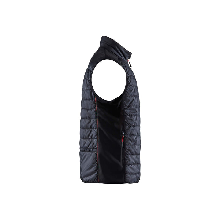 Blaklader Vest Warm Lined Black/Red Right #colour_black-red