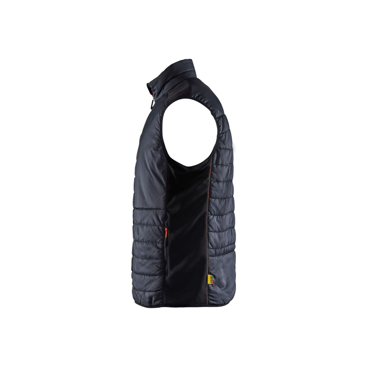 Blaklader Vest Warm Lined Black/Red Left #colour_black-red