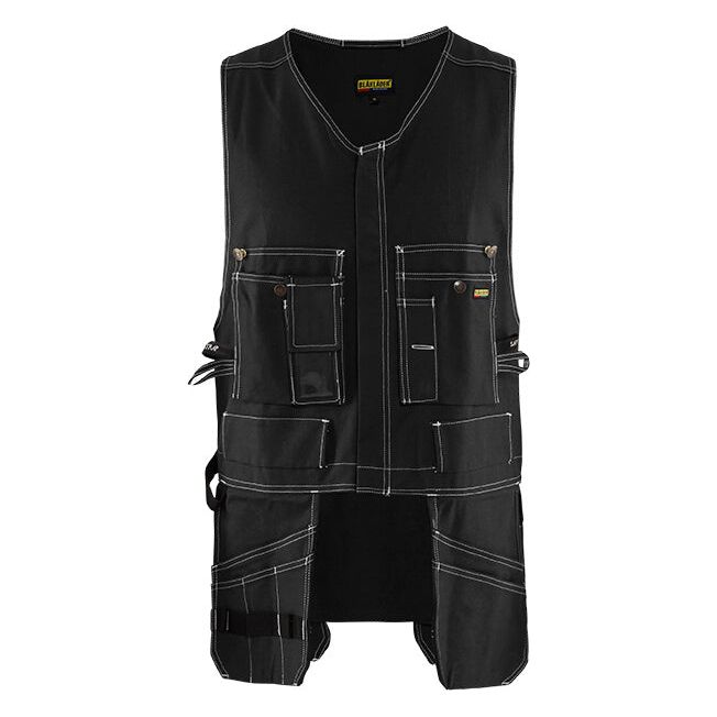 Blaklader 31051370 Waistcoat with Zip Black Main #colour_black