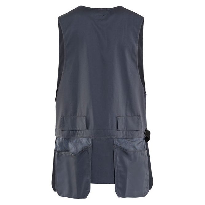 Blaklader 31051860 Waistcoat with Zip Grey Rear #colour_grey