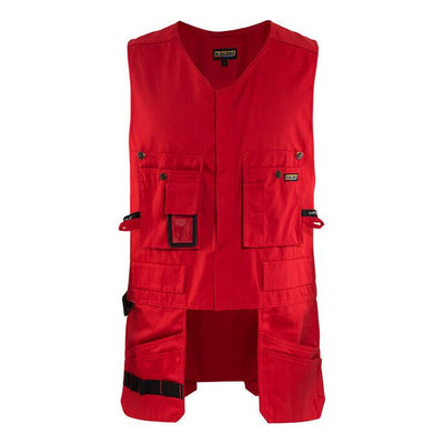 Blaklader 31051860 Waistcoat with Zip Red Main #colour_red