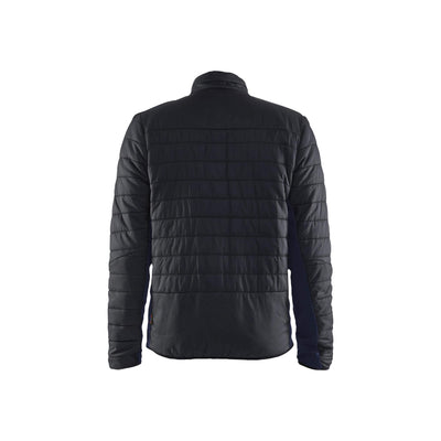 Blaklader 47102030 Warm-Lined Jacket Black/Dark Navy Blue Rear #colour_black-dark-navy-blue