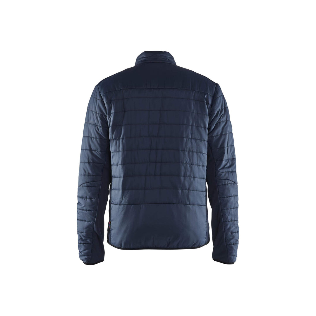 Blaklader 47102030 Warm-Lined Jacket Dark Navy Blue Rear #colour_dark-navy-blue