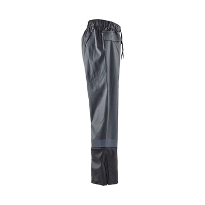 Blaklader 13222003 Waterproof Rain Trousers Dark Grey/Black Right #colour_dark-grey-black