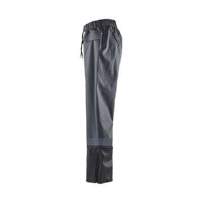 Blaklader 13222003 Waterproof Rain Trousers Dark Grey/Black Left #colour_dark-grey-black