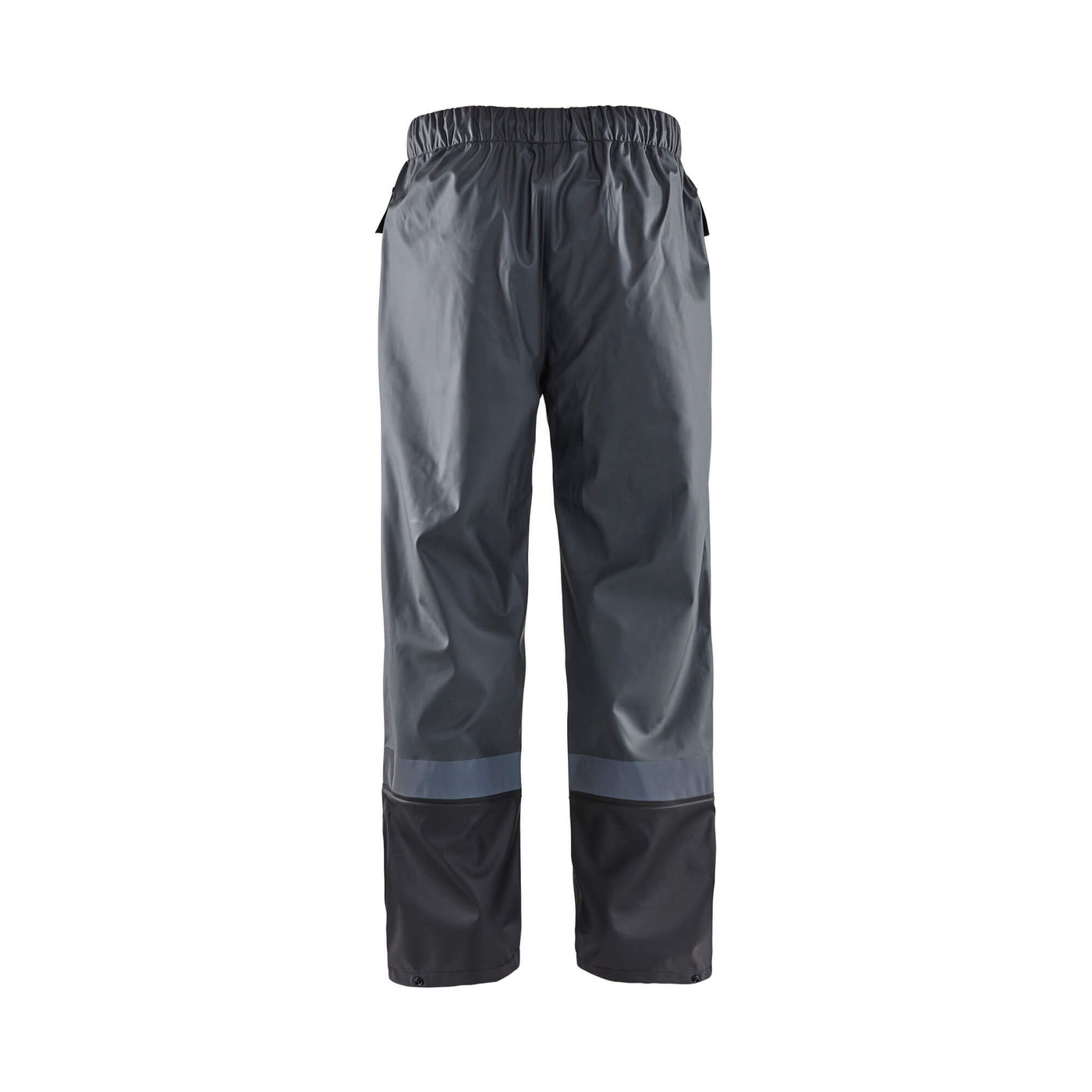 Blaklader 13222003 Waterproof Rain Trousers Dark Grey/Black Rear #colour_dark-grey-black