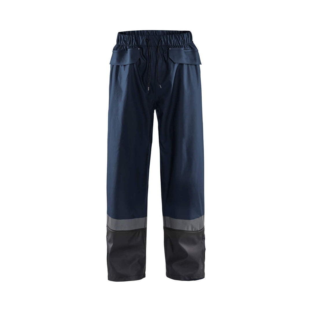 Blaklader 13222003 Waterproof Rain Trousers Dark Navy Blue/Black Main #colour_dark-navy-black