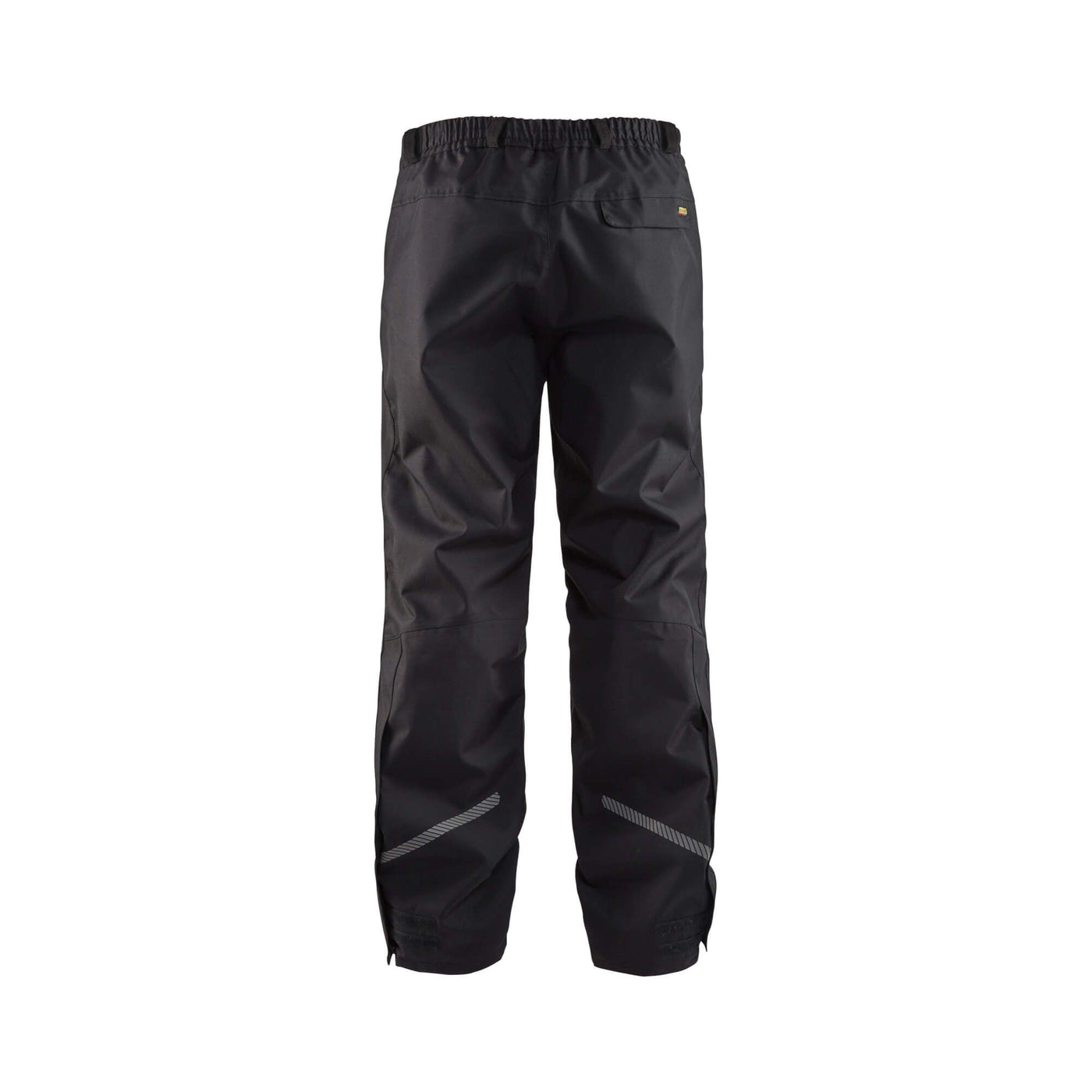 Blaklader 18901977 Waterproof Shell Trousers Black Rear #colour_black