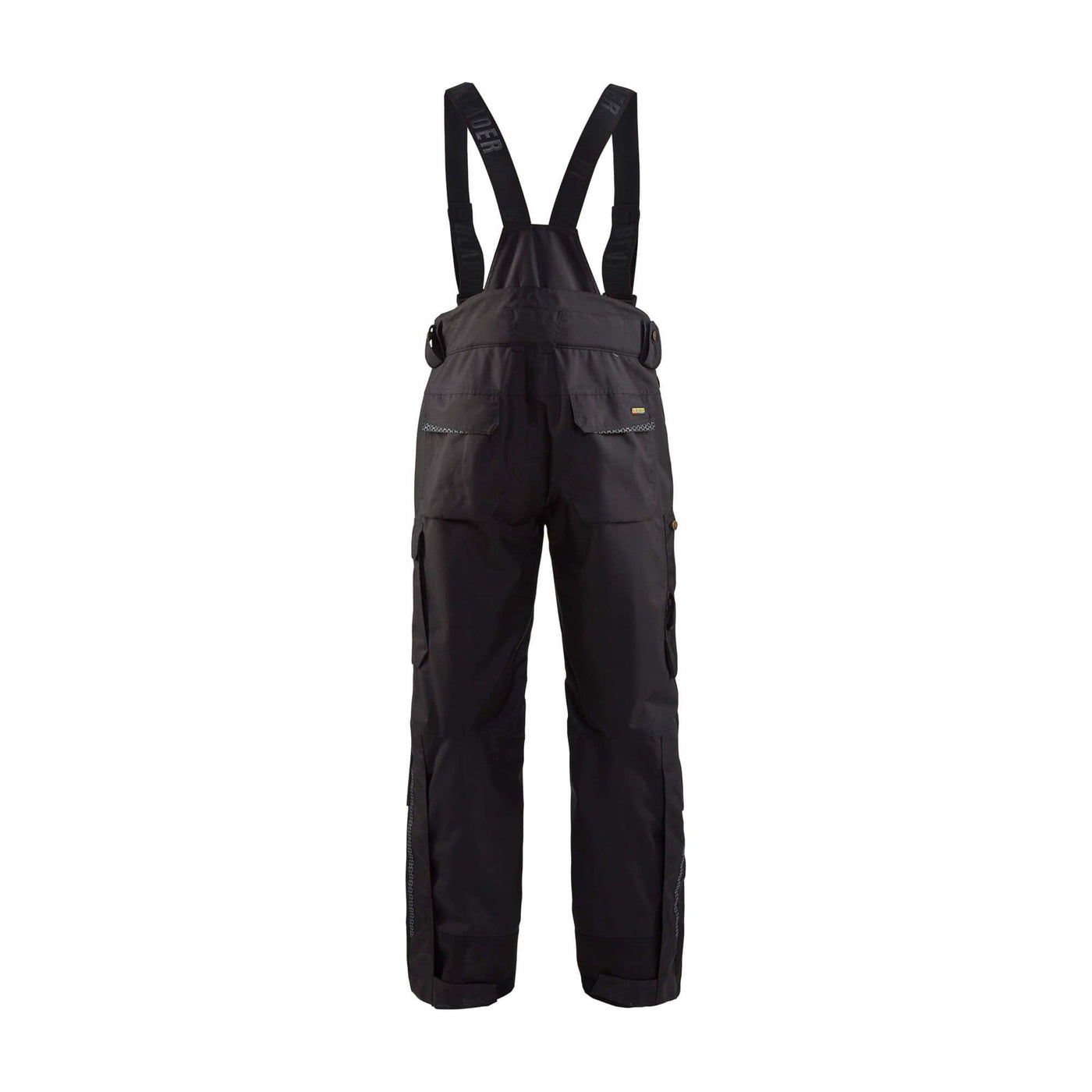 Blaklader 18091977 Waterproof Shell trousers Black Rear #colour_black