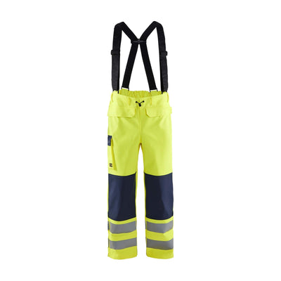 Blaklader 13132022 Waterproof Trousers Flame-Retardant Yellow/Navy Blue Main #colour_yellow-navy-blue
