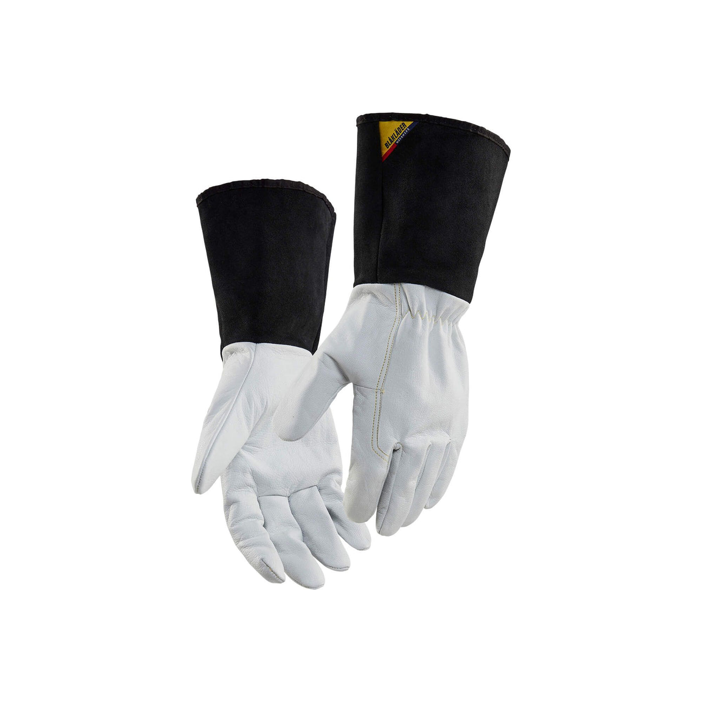 Blaklader 28391460 Welding Gloves Goatskin White/Dark Grey Main #colour_white-dark-grey