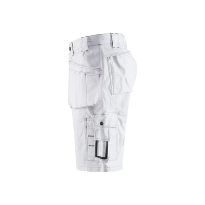 Blaklader 15361210 White Painters Shorts White Left #colour_white
