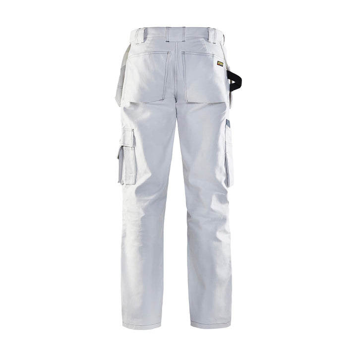 Blaklader 15311210 White Painters Trousers White Rear #colour_white