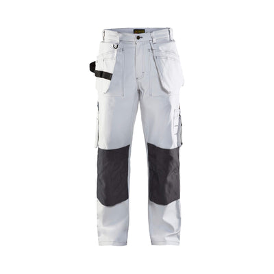 Blaklader 15311210 White Painters Trousers White/Dark Grey Main #colour_white-dark-grey