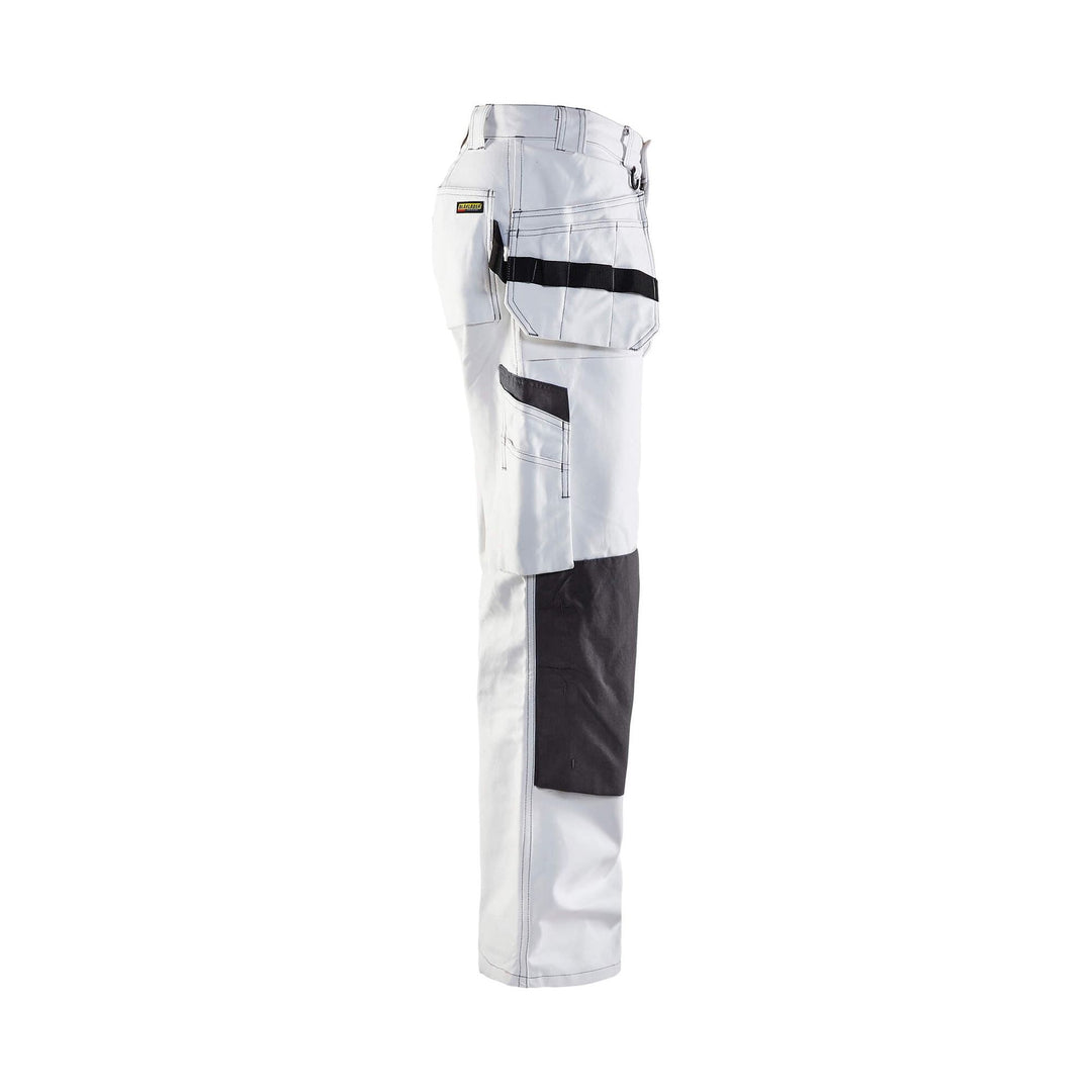 Blaklader 15311210 White Painters Trousers White/Dark Grey Right #colour_white-dark-grey