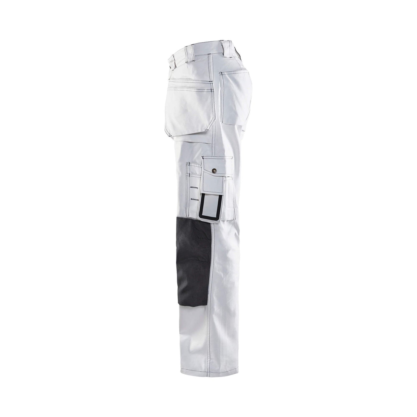 Blaklader 15311210 White Painters Trousers White/Dark Grey Left #colour_white-dark-grey