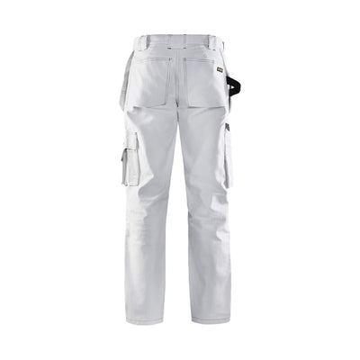 Blaklader 15311210 White Painters Trousers White/Dark Grey Rear #colour_white-dark-grey