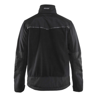 Blaklader 49552524 Windproof Fleece Jacket Black Rear #colour_black