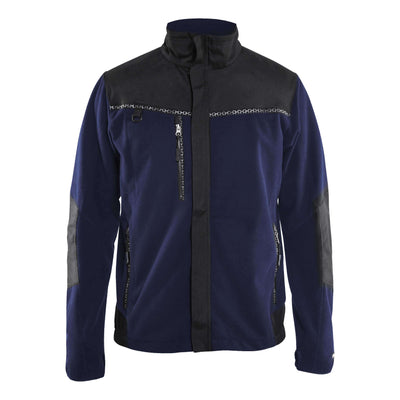 Blaklader 49552524 Windproof Fleece Jacket Navy Blue/Black Main #colour_navy-blue-black