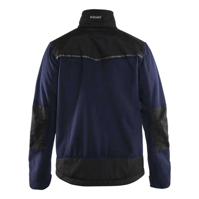 Blaklader 49552524 Windproof Fleece Jacket Navy Blue/Black Rear #colour_navy-blue-black