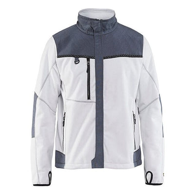 Blaklader 49552524 Windproof Fleece Jacket White/Grey Main #colour_white-grey