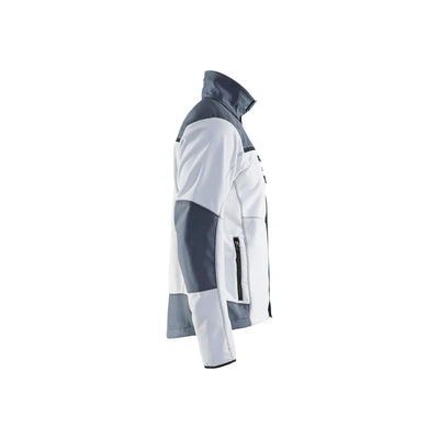Blaklader 49552524 Windproof Fleece Jacket White/Grey Right #colour_white-grey
