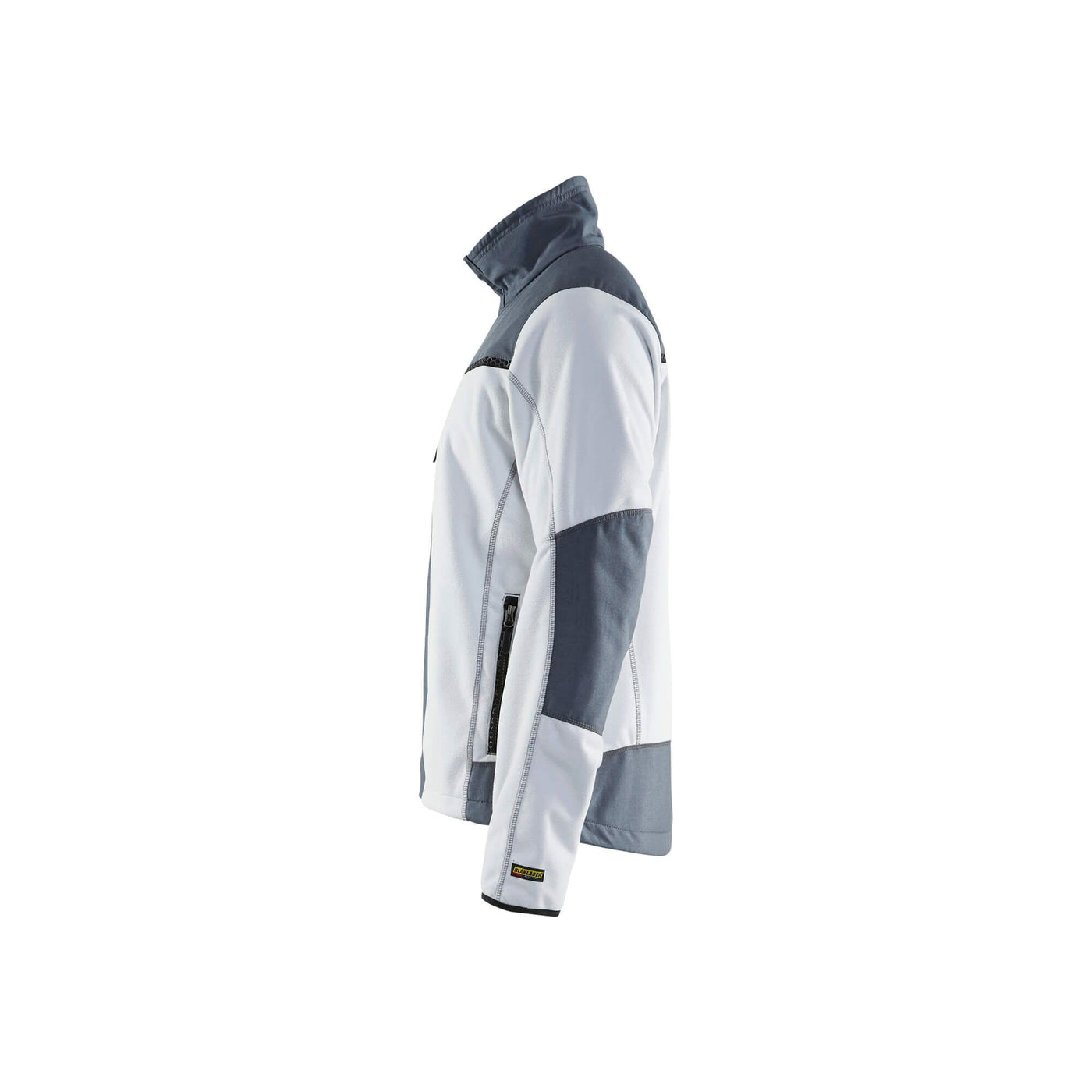 Blaklader 49552524 Windproof Fleece Jacket White/Grey Left #colour_white-grey
