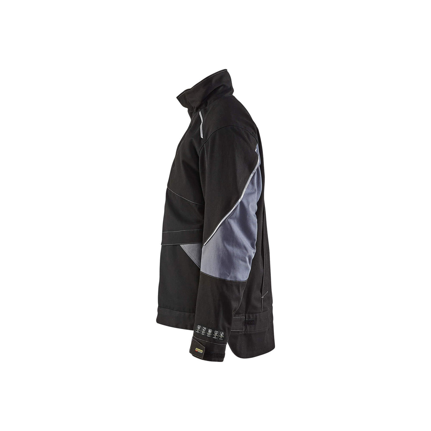 Blaklader 49611516 Winter Jacket Fire-Retardant Black/Grey Left #colour_black-grey