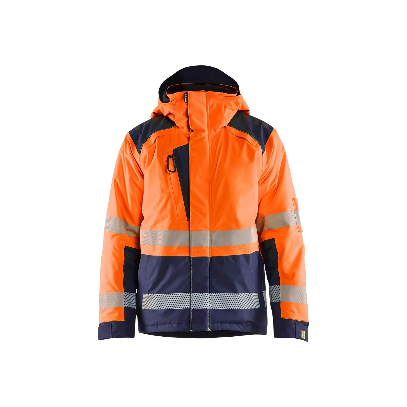 Blaklader 44551987 Winter Jacket Hi-Vis Orange/Navy Blue Main #colour_orange-navy-blue