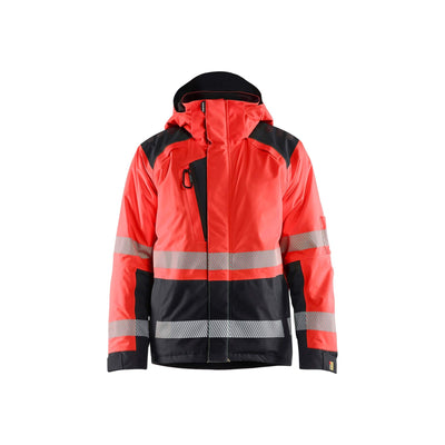 Blaklader 44551987 Winter Jacket Hi-Vis Red/Black Main #colour_red-black