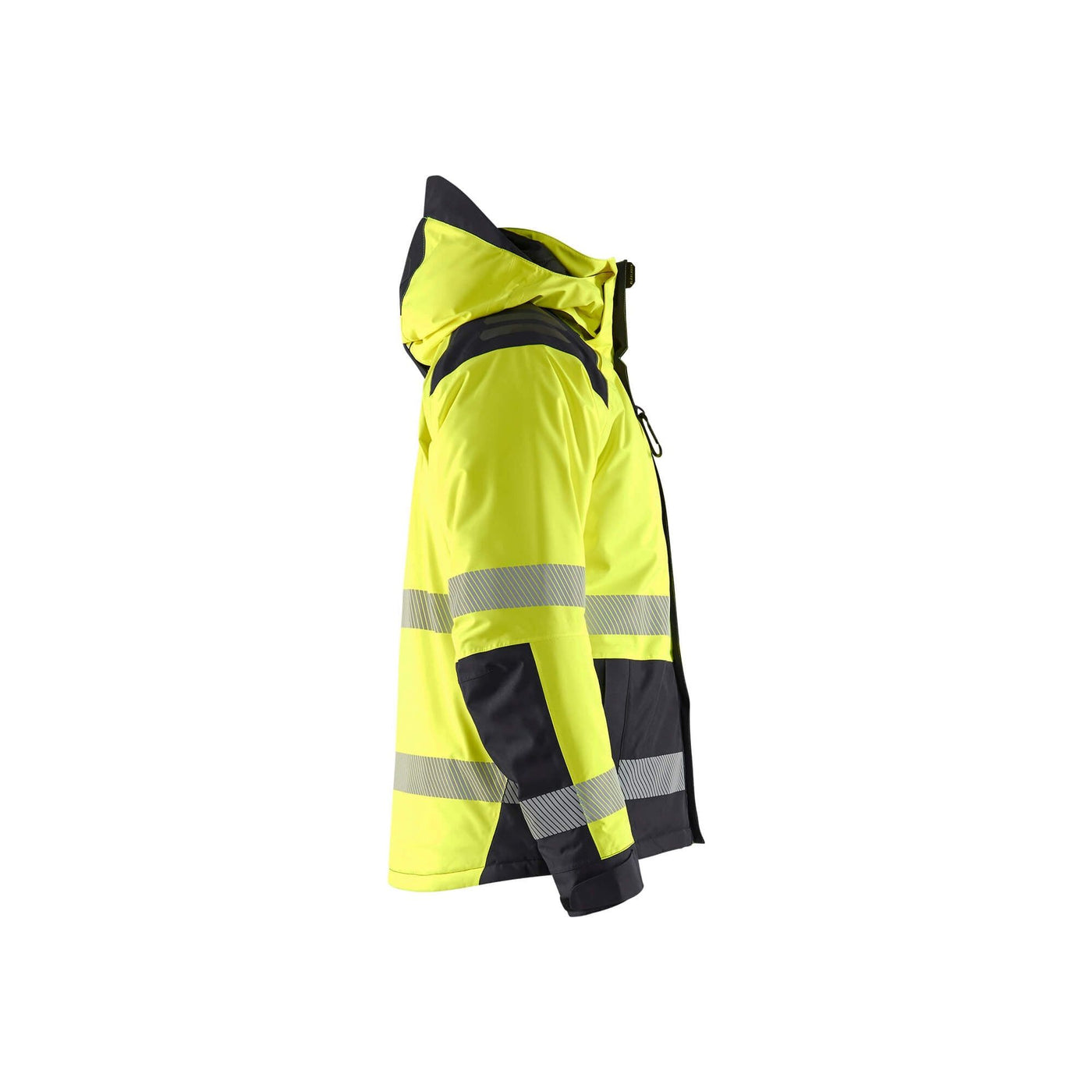 Blaklader 44551987 Winter Jacket Hi-Vis Yellow/Black Right #colour_yellow-black