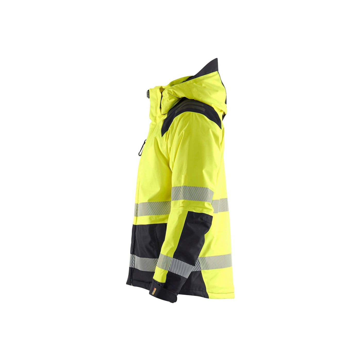 Blaklader 44551987 Winter Jacket Hi-Vis Yellow/Black Left #colour_yellow-black