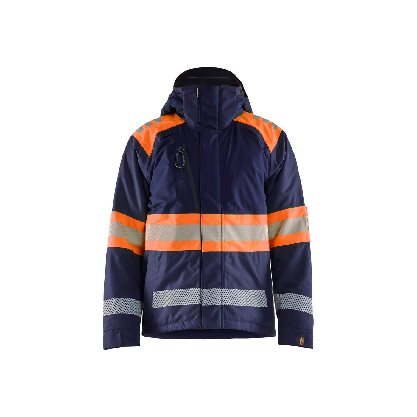 Blaklader 44801977 Winter Jacket Hi-Vis Navy Blue/Orange Main #colour_navy-blue-orange