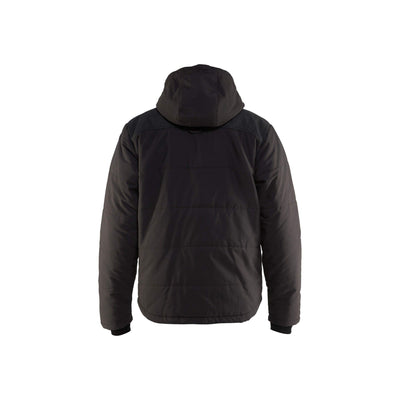 Blaklader 44991845 Winter Jacket Thermal Lined Dark Grey Rear #colour_dark-grey