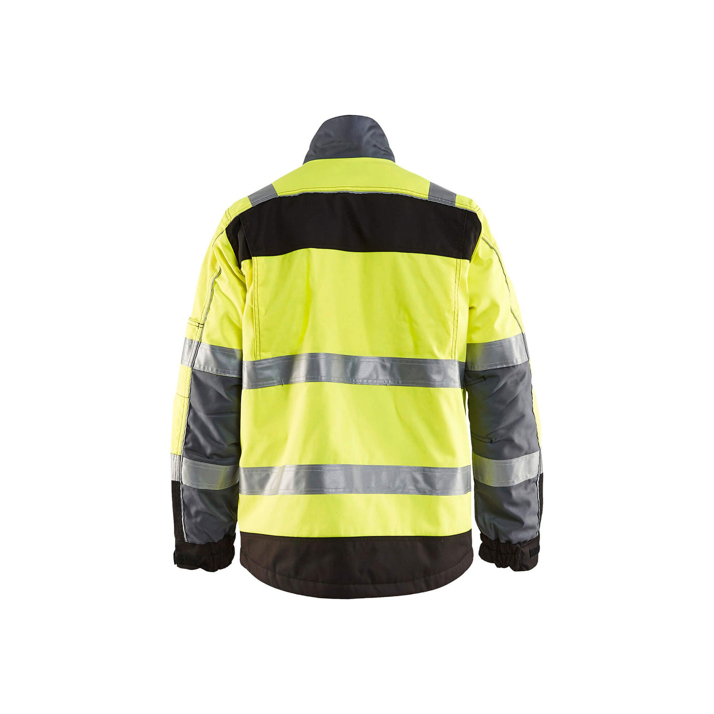 Blaklader 48511811 Winter Jacket Yellow Yellow/Black Rear #colour_yellow-black