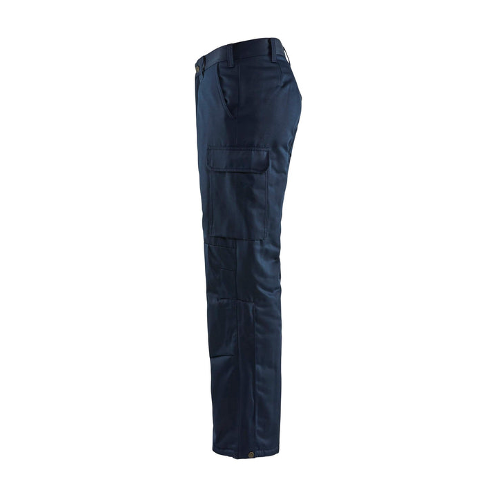 Blaklader 18001900 Winter Lined Trousers Navy Blue Left #colour_navy-blue