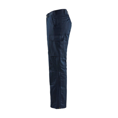 Blaklader 18001900 Winter Lined Trousers Navy Blue Left #colour_navy-blue