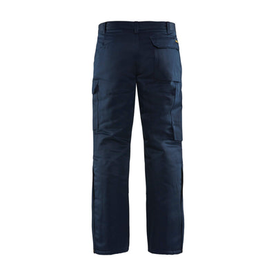 Blaklader 18001900 Winter Lined Trousers Navy Blue Rear #colour_navy-blue