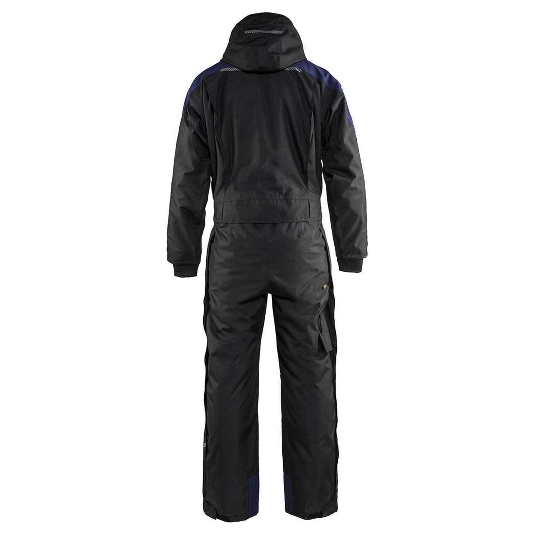 Blaklader 67851977 Winter Overall Black/Navy Blue Rear #colour_black-navy-blue