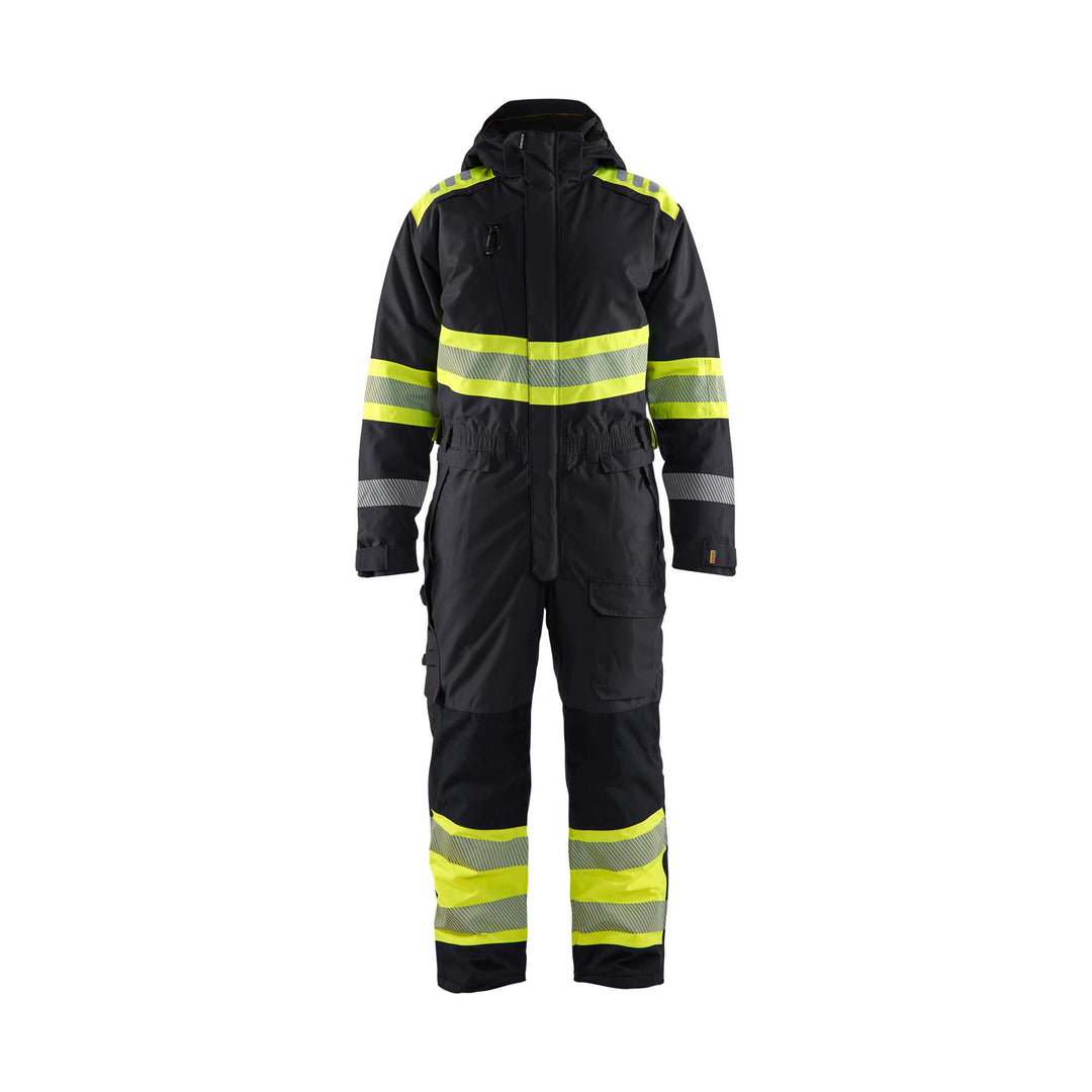 Blaklader 67201977 Winter Overall Hi-Vis Black/Hi-Vis Yellow Main #colour_black-hi-vis-yellow