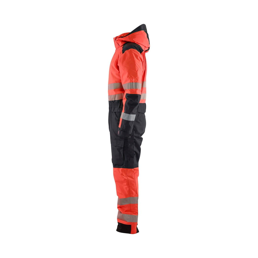 Blaklader 67251977 Winter Overall Hi-Vis Red/Black Left #colour_red-black