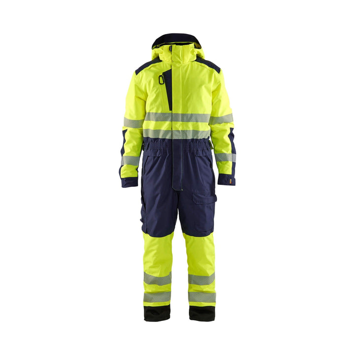 Blaklader 67251977 Winter Overall Hi-Vis Yellow/Navy Blue Main #colour_yellow-navy-blue