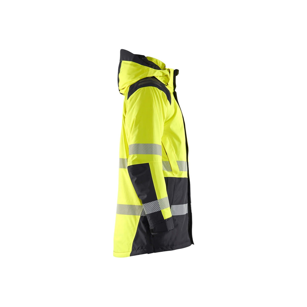 Blaklader 44571987 Winter Parka Hi-Vis Yellow/Black Right #colour_yellow-black